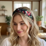 bandeau-cheveux-croisé-motif-fleurs-rouge-et-vert-2