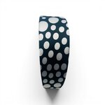 serre tete tissu A POIS NOIT ET BLANC2