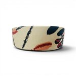 serre tete tissu GRAPHIQUE FLORAL BEIGE1