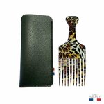 peigne-afro-motif-leopard-acetate-fabrication-francaise-etui