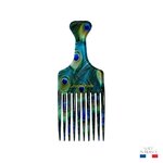 peigne-afro-motif-paon-acetate-fabrication-francaise-dos