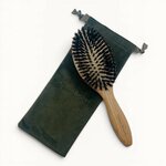 BROSSE A CHEVEUX OVALE BOIS POIL DE SANGLIER10