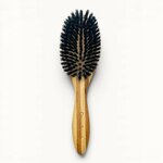 BROSSE A CHEVEUX OVALE BOIS POIL DE SANGLIER RAYEE10