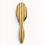 BROSSE A CHEVEUX OVALE BOIS POIL DE SANGLIER RAYEE13