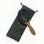 GRANDE BROSSE A CHEVEUX RONDE BOIS POIL DE SANGLIER RAYEE13