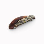 Barrette à cheveux Aurore onyx et vison