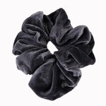 Chouchou cheveux velours xl gris