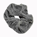 Chouchou cheveux gris clair