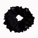 Chouchou cheveux dentelle noir
