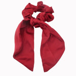 Chouchou cheveux satine rouge