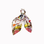Chouchou foulard chaines orange jaune