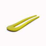 Épingle à chignon 9,5 cm jaune - vue de côté