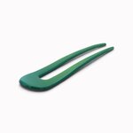 Épingle à chignon 9,5 cm vert - vue de côté