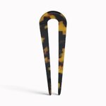 Épingle à chignon 10 cm écaille foncée - verso