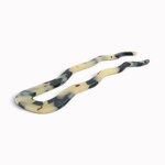 Épingle à chignon ondulée 10 cm écaille claire - vue de côté