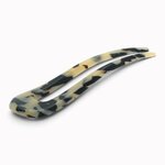 Épingle à chignon arrondie 11 cm écaille claire - vue de côté