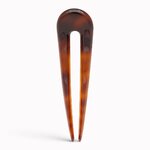 Épingle à chignon arrondie 11 cm vison