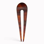 Épingle à chignon arrondie 11 cm vison - verso