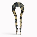 Grande épingle à cheveux crantée 13 cm écaille claire