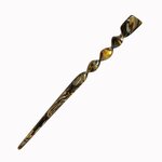 Pic à cheveux torsadé 19 cm onyx