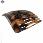 Peigne à cheveux classique écaille foncé