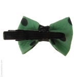 barrette cheveux noeud vert