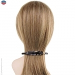barrette cheveux fine écaille claire et noire