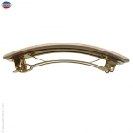 barrette pour cheveux beige moyenne liseré crème