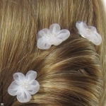 pics chignon fleur tulle