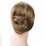 chignon barrette argent strass