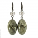 boucles d'oreilles olives Python