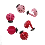 Barrettes cheveux enfant coccinelles