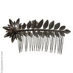 Bijou de cheveux argenté et petles