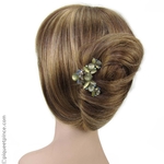 Chignon avec bijou pince