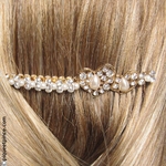 peigne mariage coeur strass et perles