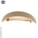 Grande barrette taupe made in france