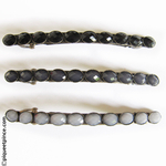 barrettes vintage très fine noir gris