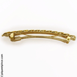 barrette cheveux métal doré