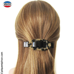 barrette cheveux claire et foncée made in France