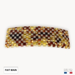 GRANDE BARRETTE A CHEVEUX EPAIS FANTAISIE DAMIER