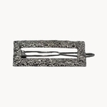 barrette cheveux petite argentée rectangulaire-Photoroom