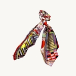 chouchou-foulard-motif-nautique-rouge