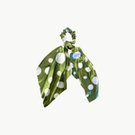 chouchou-foulard-vert-pois-blanc