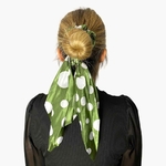 chouchou-foulard-vert-pois-blanc-2