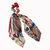Chouchou cheveux foulard soie rouge