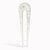 Épingle à chignon arrondie 11 cm blanc nacré