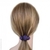 Élastique cheveux violet 3 boules passementerie