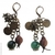 Boucles d'oreilles pierre d'agate et métal