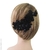 chignon et dentelle noire