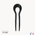 PIC EPINGLE A CHEVEUX ARRONDI POUR CHIGNON NOIR